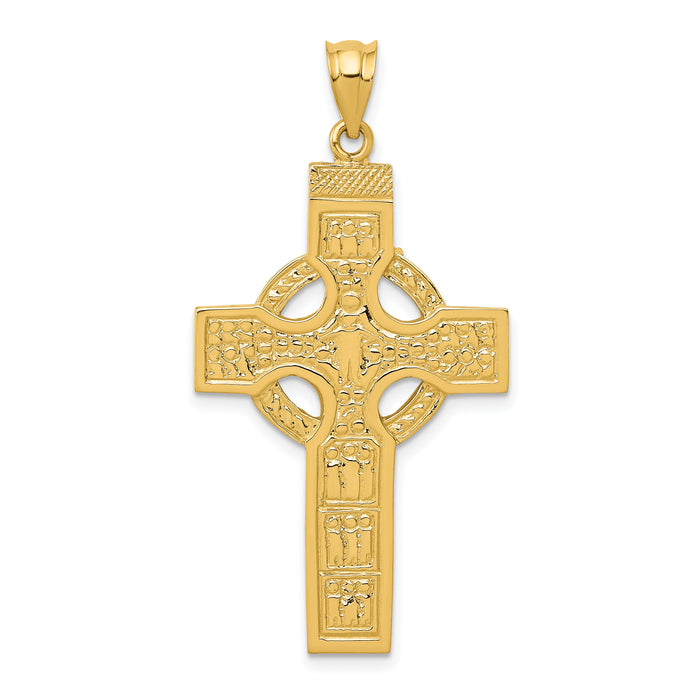 14k Celtic Cross Pendant-C895