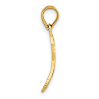 14k Diamond-cut Awareness Pendant-C904