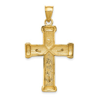 14k Two-tone Crucifix Pendant-C961