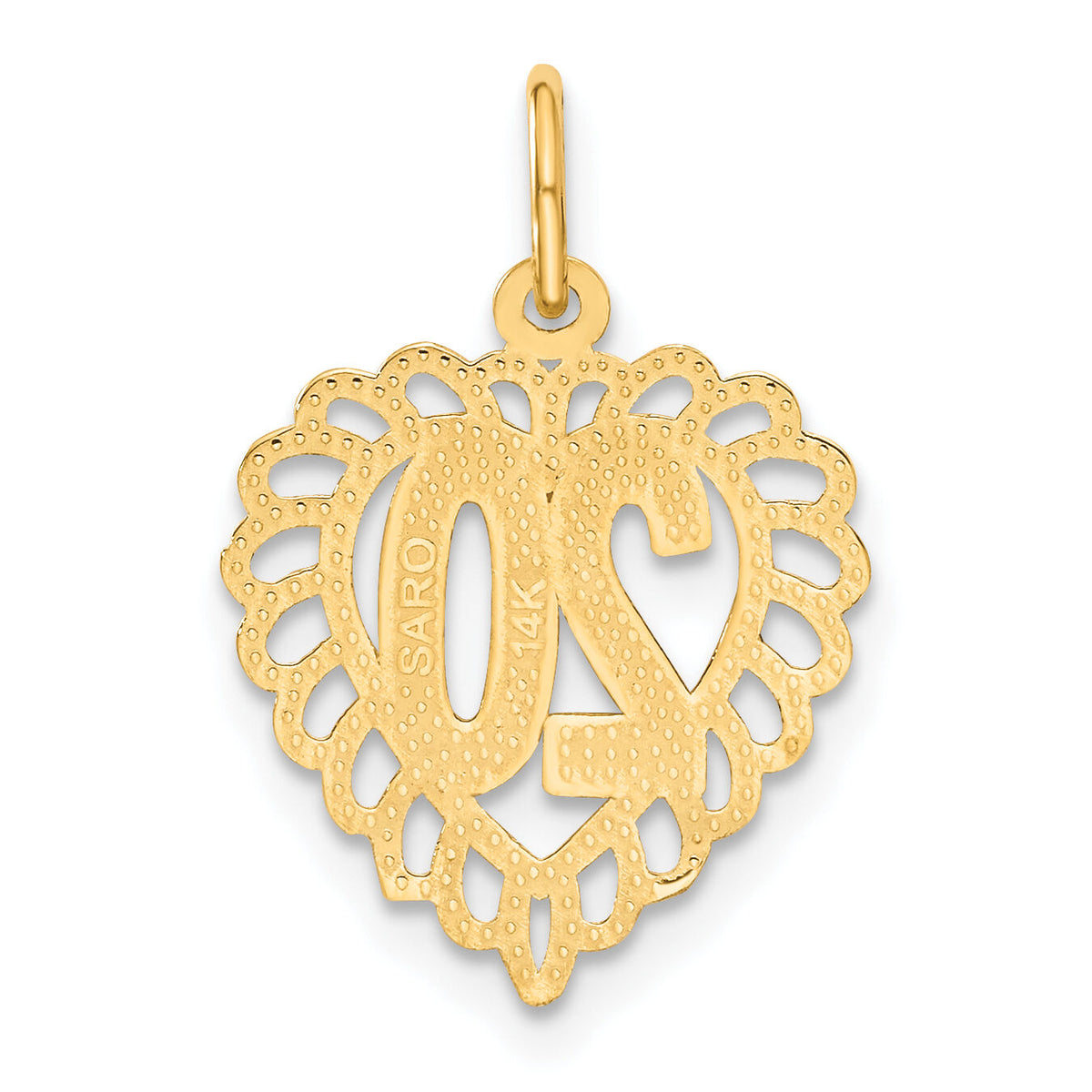 14k 20 in Heart Charm-C985