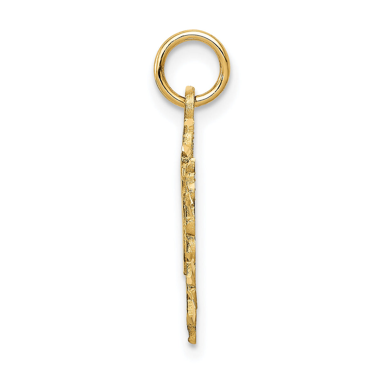 14k 16 in a Heart Charm-C989
