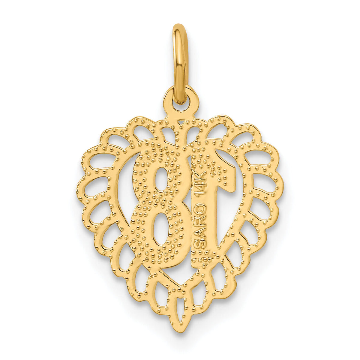 14k 18 Heart Charm-C990
