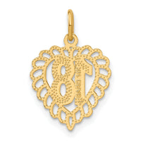14k 18 Heart Charm-C990