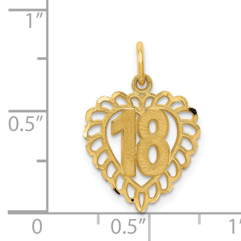 14k 18 Heart Charm-C990
