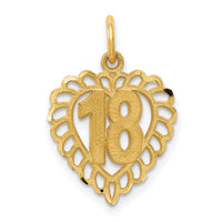 14k 18 Heart Charm-C990