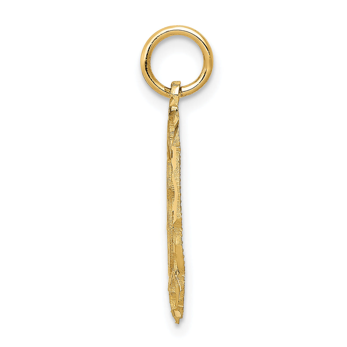 14k #16 in Oval Circle Pendant-C994