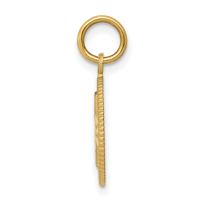 14k #21 in A Circle Pendant-C997