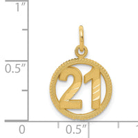 14k #21 in A Circle Pendant-C997