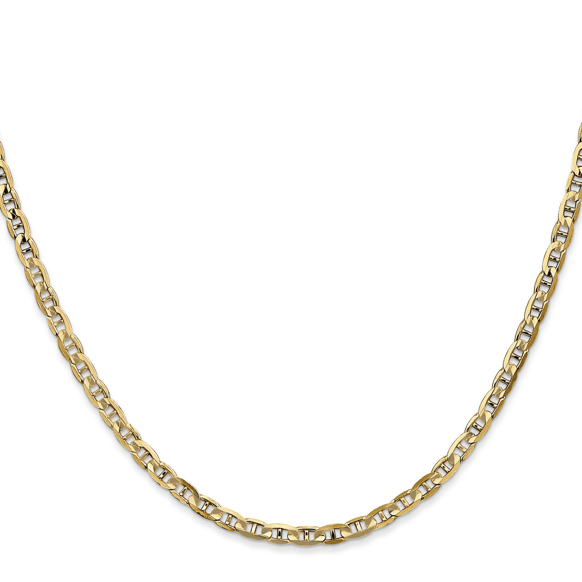 14k 3mm Concave Anchor Chain-CCA080-16
