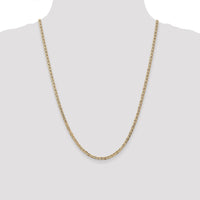 14k 3mm Concave Anchor Chain-CCA080-24