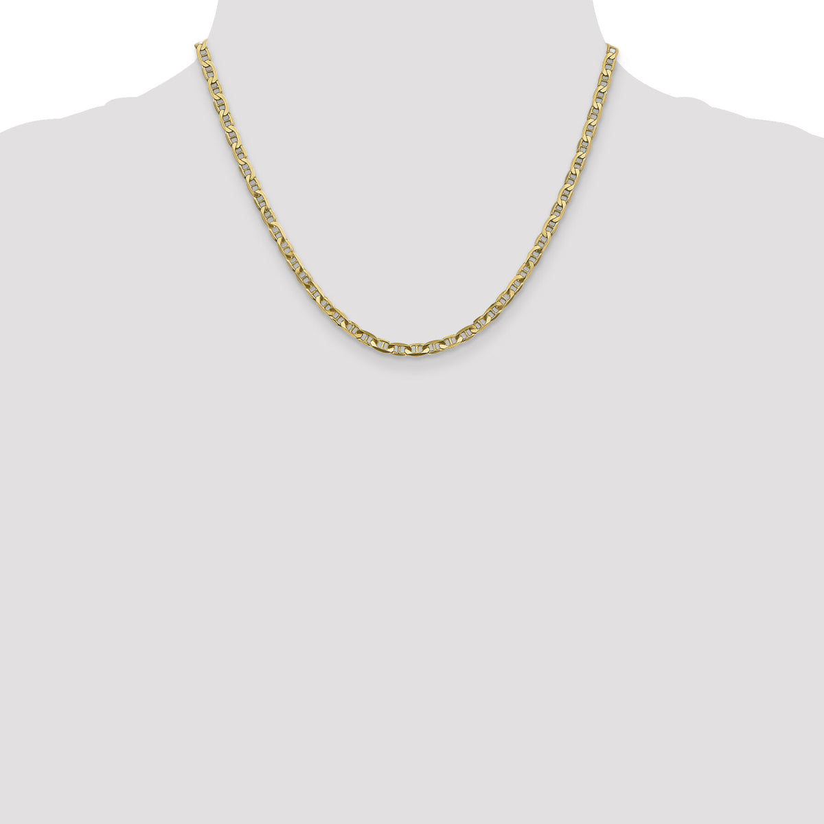 14k 3.75mm Concave Anchor Chain-CCA100-18