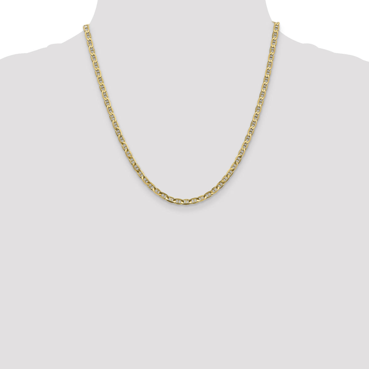 14k 3.75mm Concave Anchor Chain-CCA100-20
