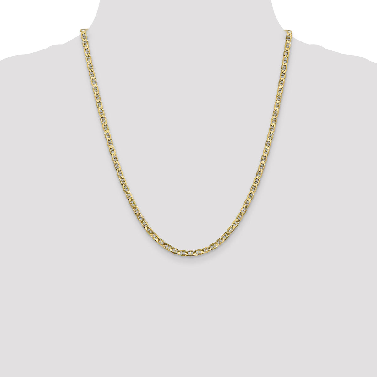 14k 3.75mm Concave Anchor Chain-CCA100-22