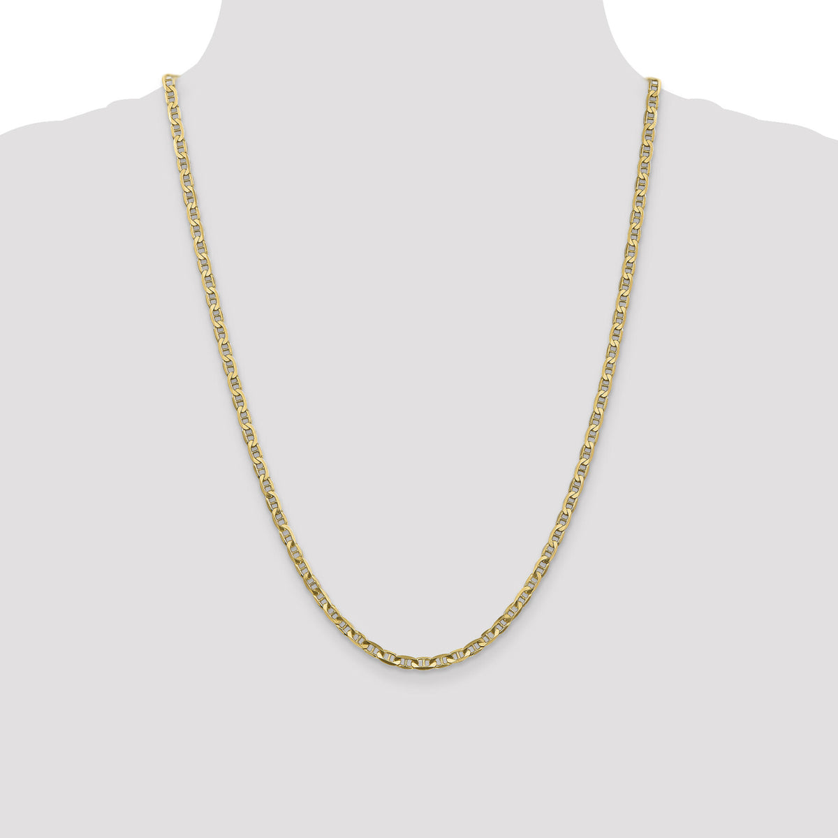 14k 3.75mm Concave Anchor Chain-CCA100-24