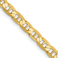 14k 3.75mm Concave Anchor Chain-CCA100-22