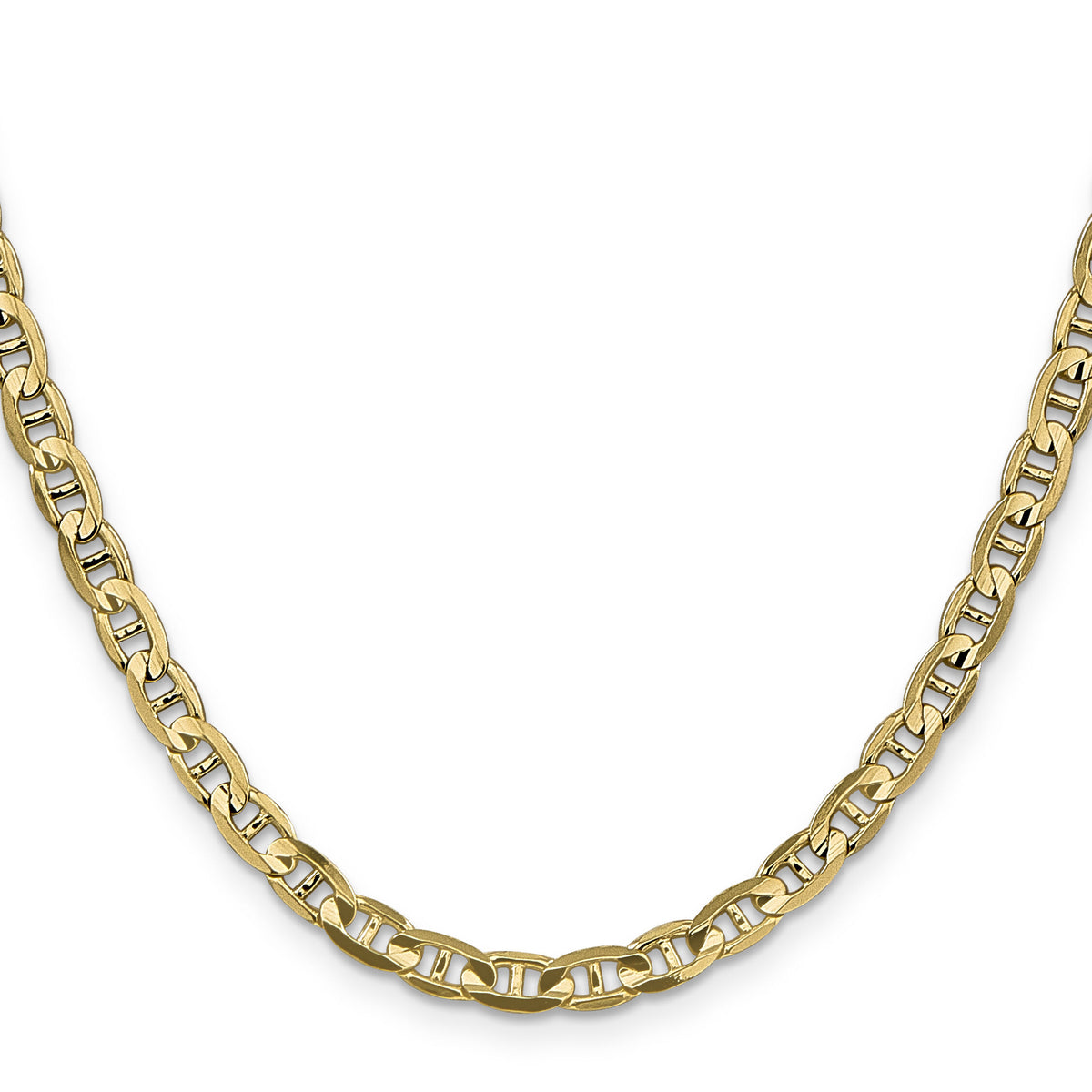 14k 4.5mm Concave Anchor Chain-CCA120-24
