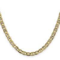 14k 4.5mm Concave Anchor Chain-CCA120-24