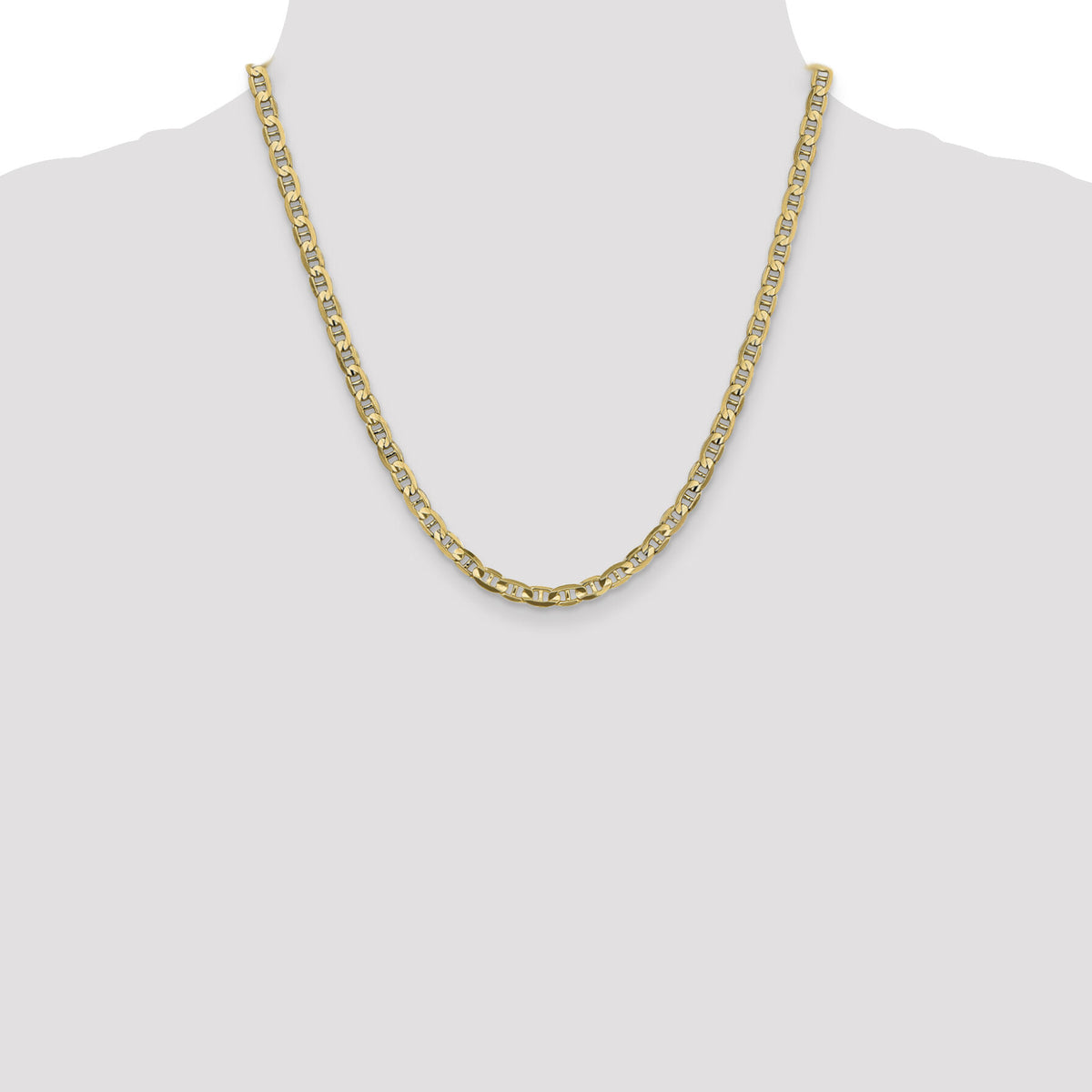 14k 4.5mm Concave Anchor Chain-CCA120-20