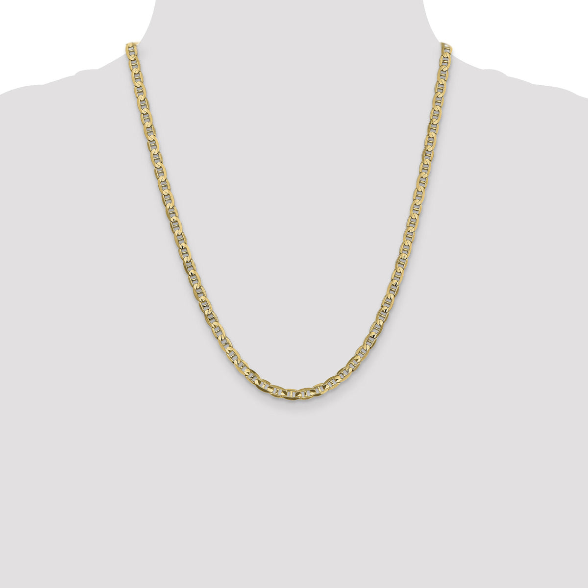 14k 4.5mm Concave Anchor Chain-CCA120-22