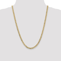 14K 24 inch 4.5mm Concave Anchor with Lobster Clasp Chain-CCA120-24