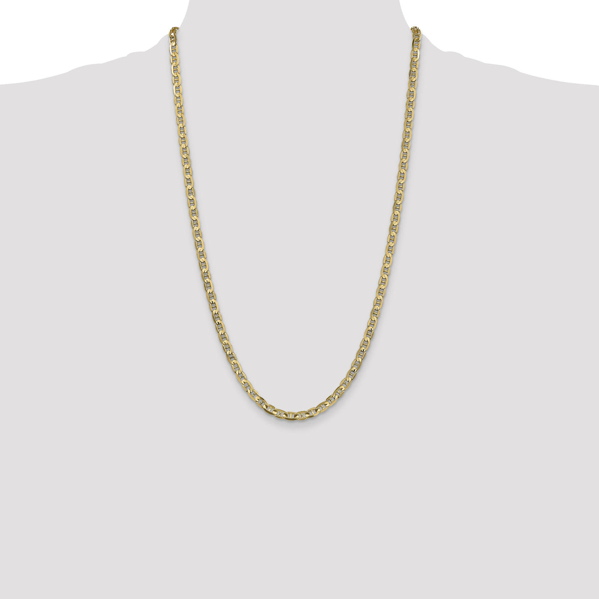 14k 4.5mm Concave Anchor Chain-CCA120-26
