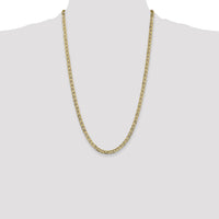 14k 4.5mm Concave Anchor Chain-CCA120-26