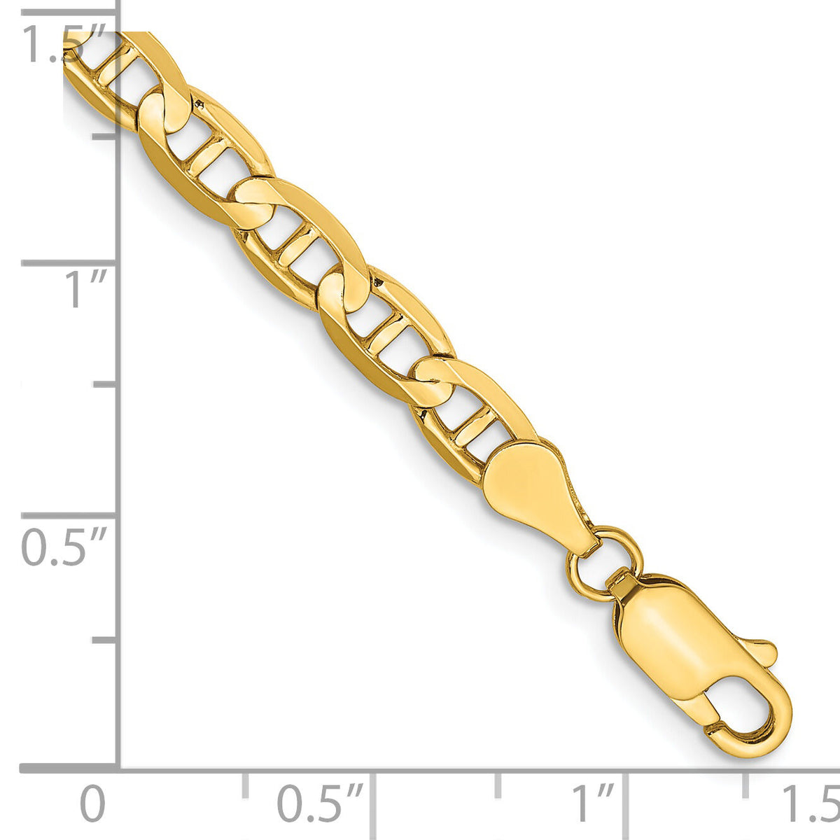 14k 4.5mm Concave Anchor Chain-CCA120-9