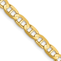 14K 20 inch 4.5mm Concave Anchor with Lobster Clasp Chain-CCA120-20