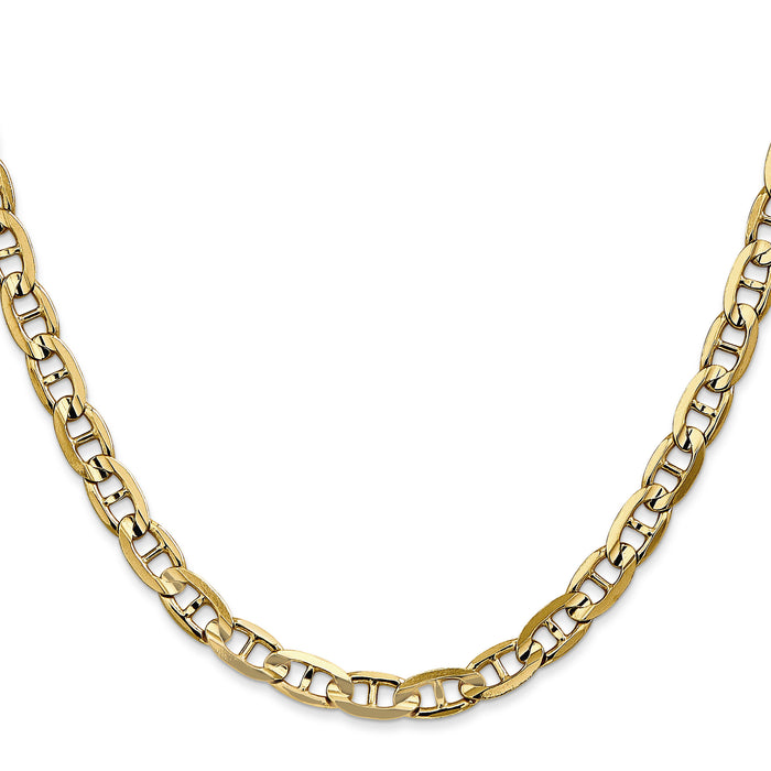 14k 5.25mm Concave Anchor Chain-CCA140-22
