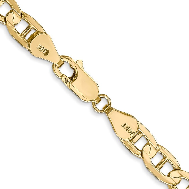 14K 18 inch 5.25mm Concave Anchor with Lobster Clasp Chain-CCA140-18