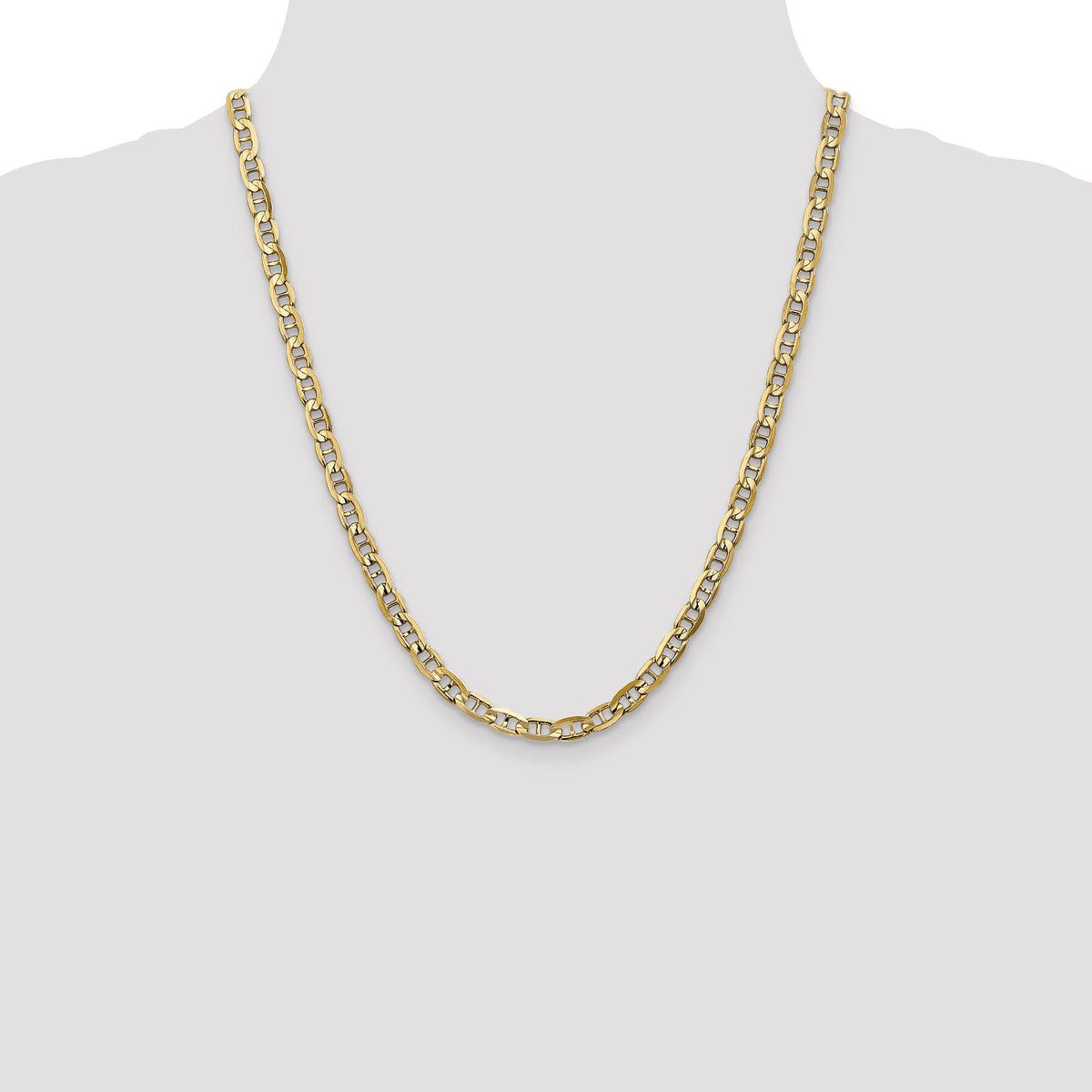 14k 5.25mm Concave Anchor Chain-CCA140-22