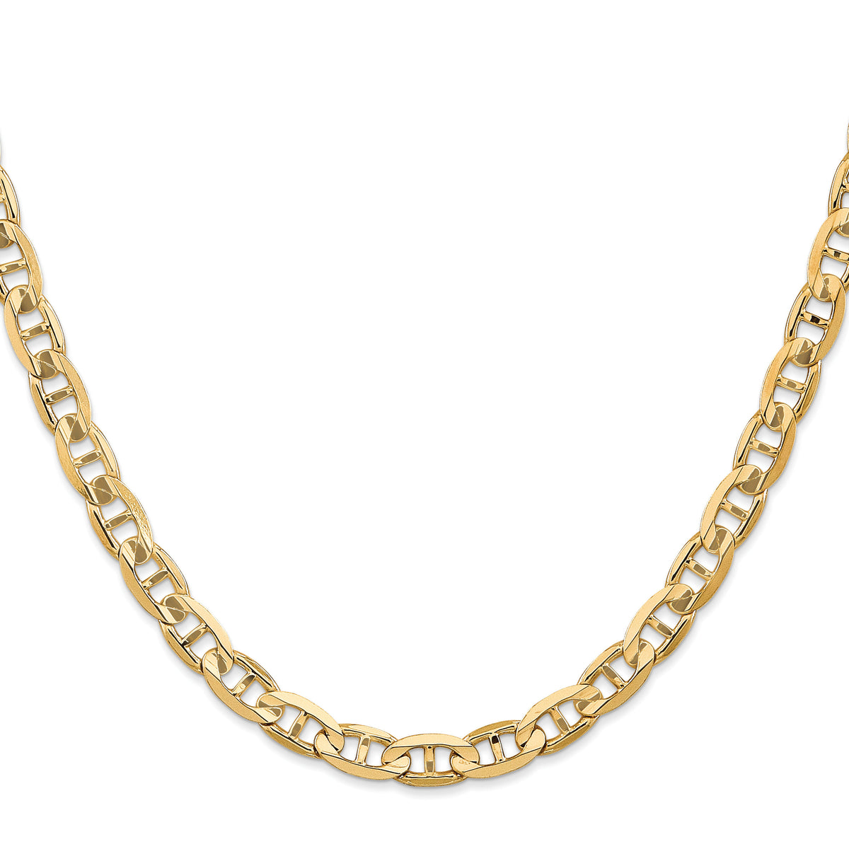 14k 6.25mm Concave Anchor Chain-CCA160-18