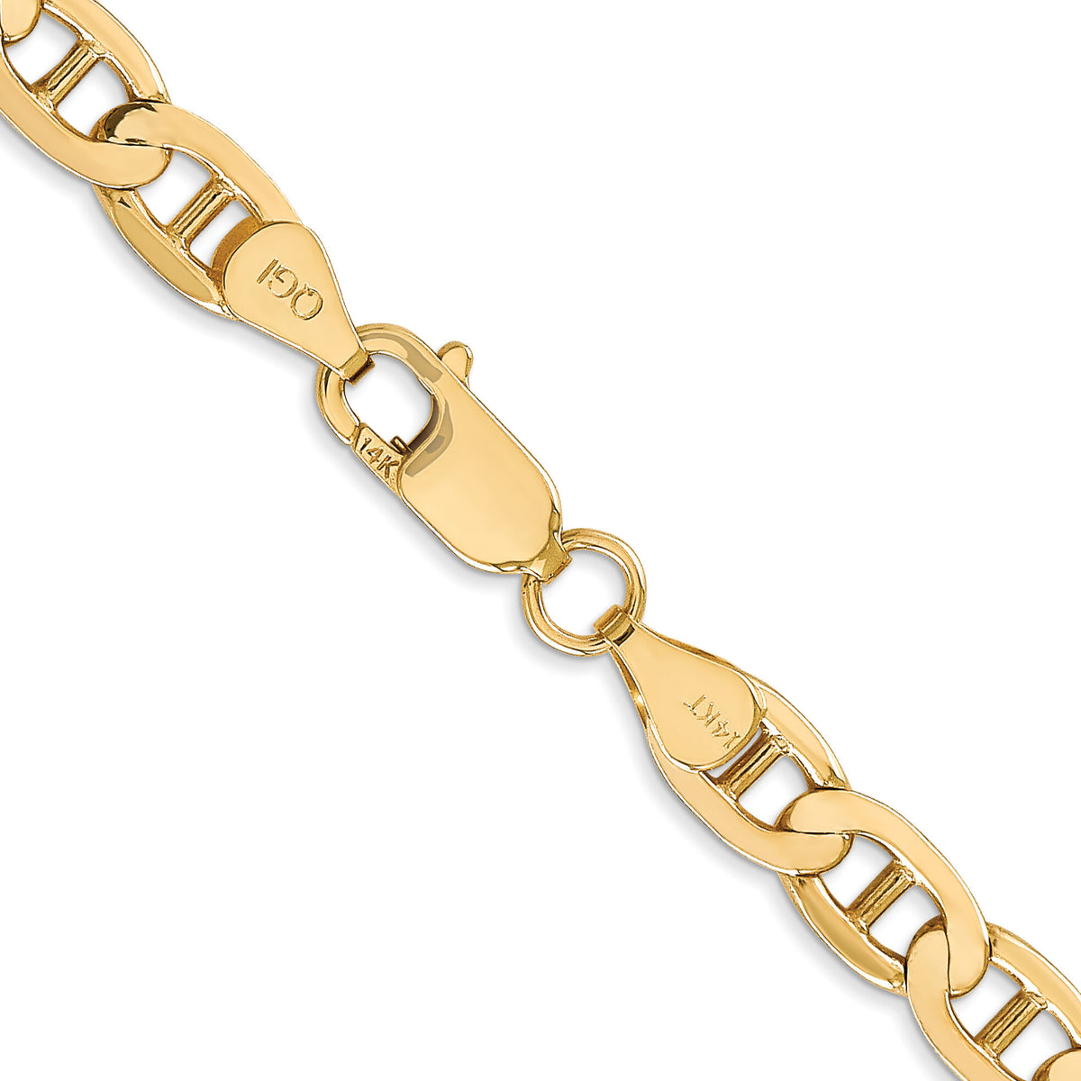 14k 6.25mm Concave Anchor Chain-CCA160-18