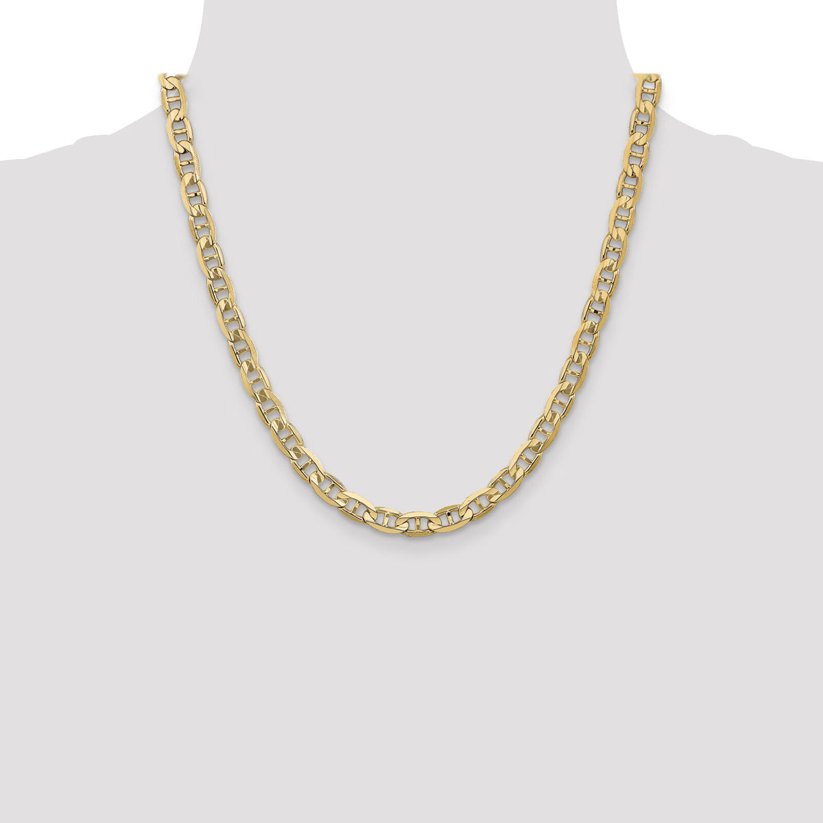 14k 6.25mm Concave Anchor Chain-CCA160-20