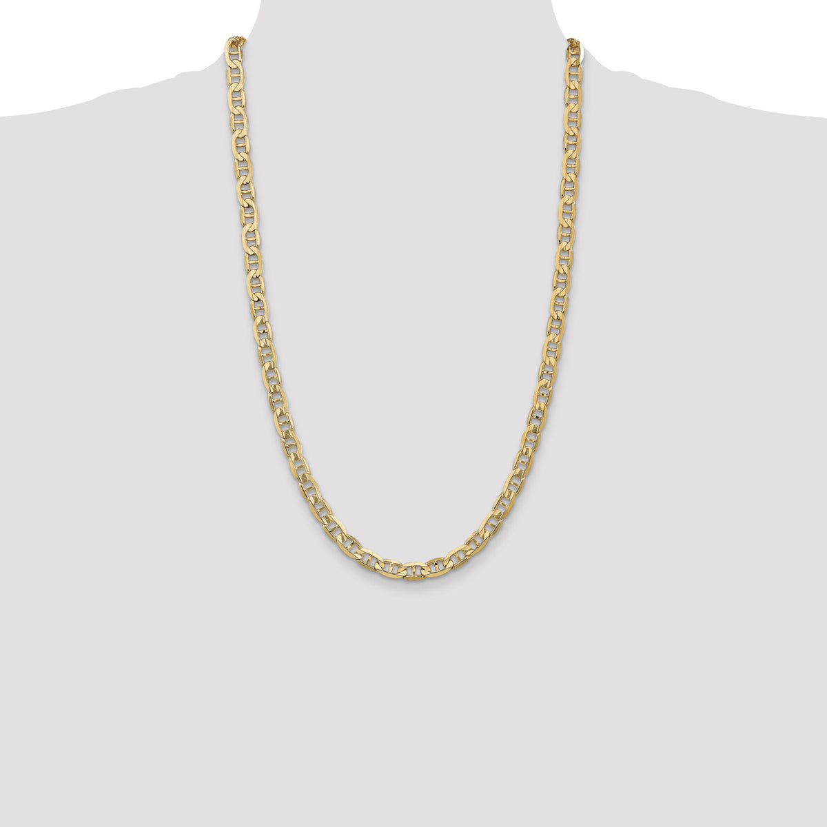 14k 6.25mm Concave Anchor Chain-CCA160-26