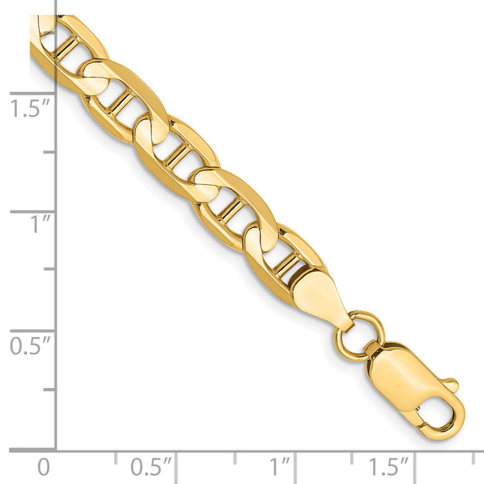 14k 6.25mm Concave Anchor Chain-CCA160-8