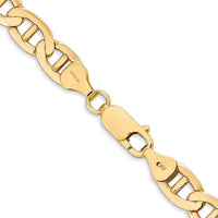 14K 18 inch 7mm Concave Anchor with Lobster Clasp Chain-CCA180-18