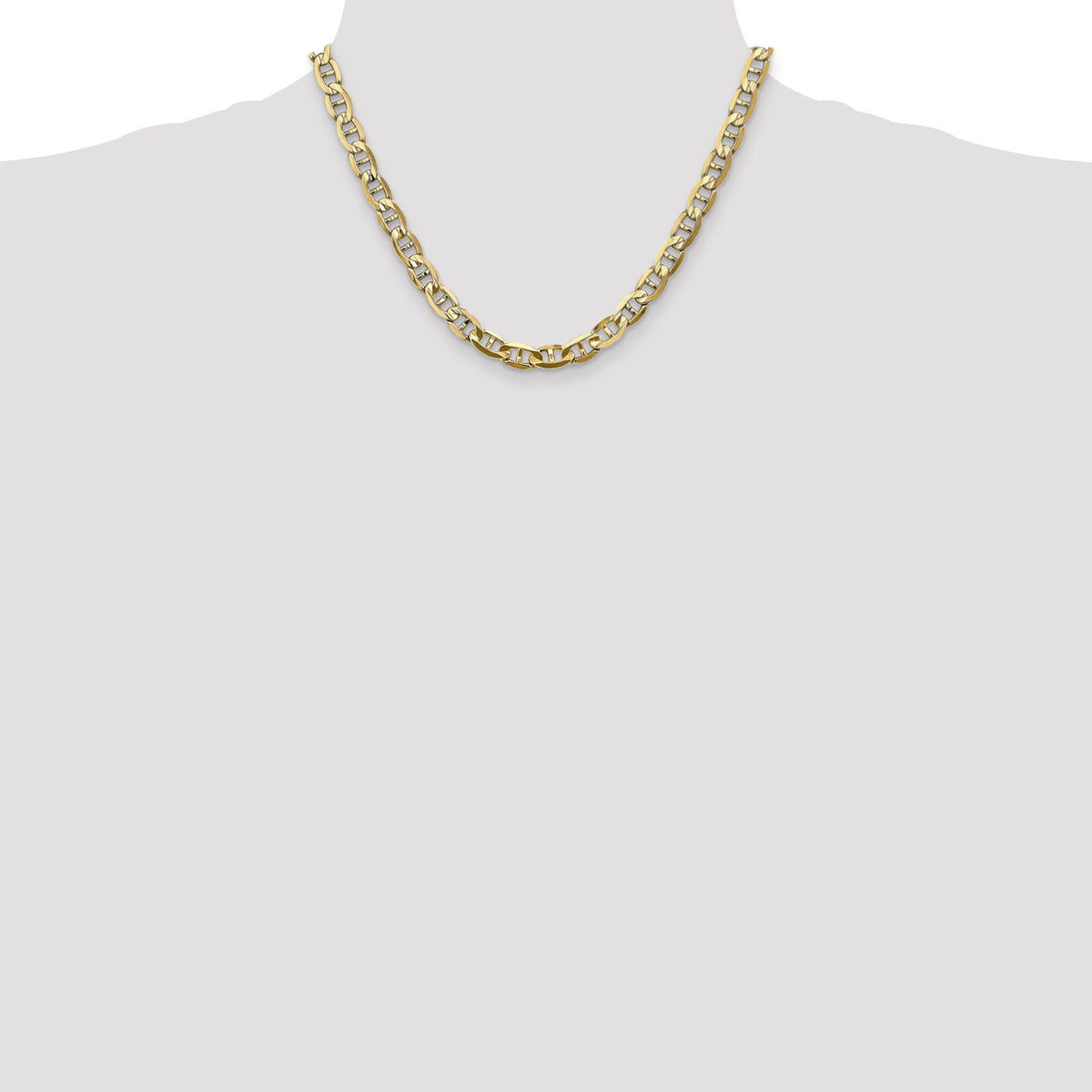 14k 7mm Concave Anchor Chain-CCA180-18