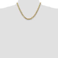 14k 7mm Concave Anchor Chain-CCA180-18