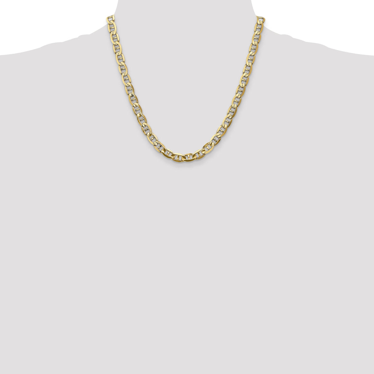 14k 7mm Concave Anchor Chain-CCA180-20