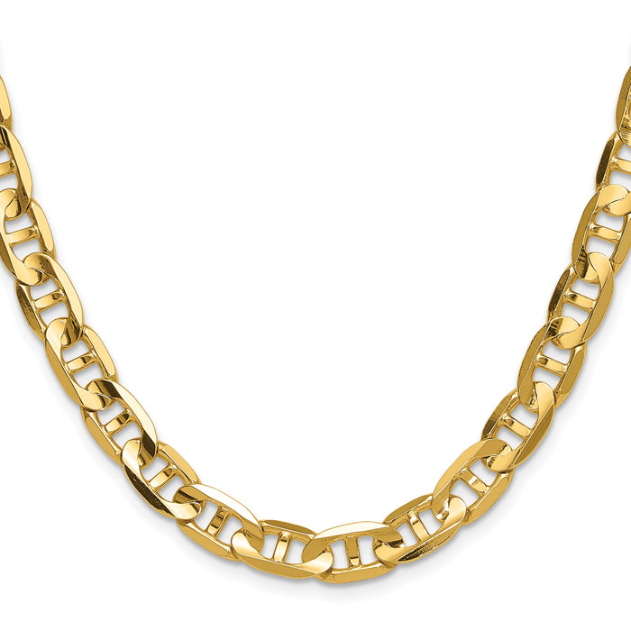 14k 8mm Concave Anchor Chain-CCA200-26