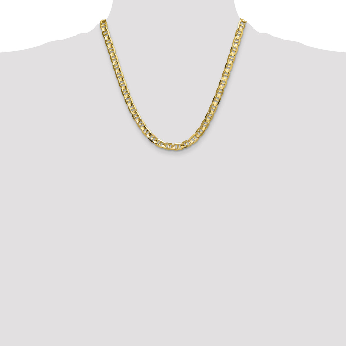 14k 8mm Concave Anchor Chain-CCA200-20