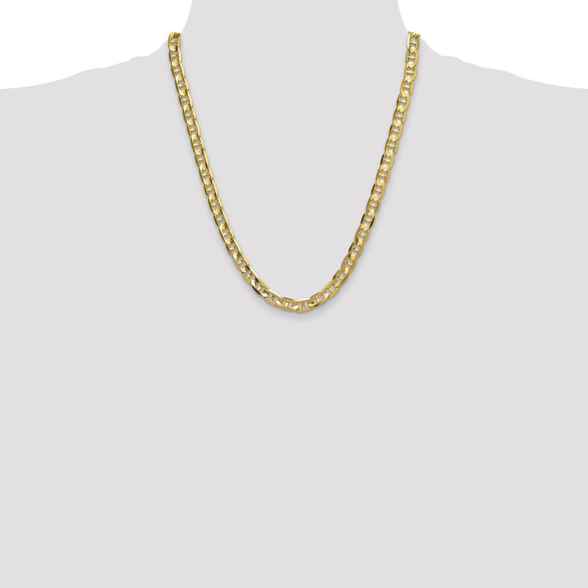 14k 8mm Concave Anchor Chain-CCA200-22