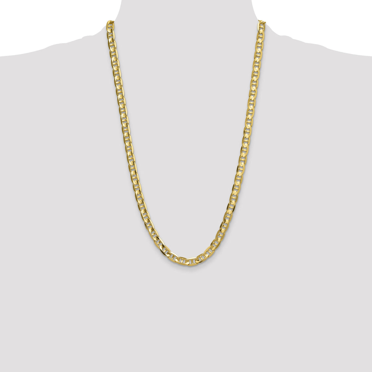 14k 8mm Concave Anchor Chain-CCA200-26