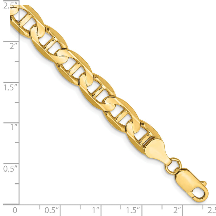 14k 8mm Concave Anchor Chain-CCA200-9