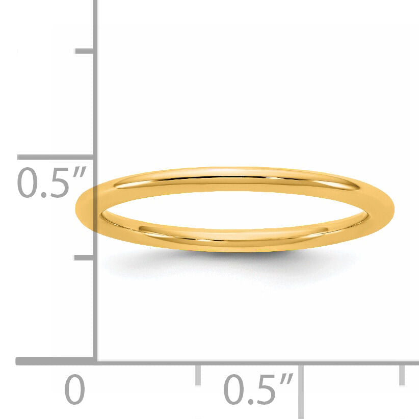 14KY 1.5mm Standard Comfort Fit Band-CF015