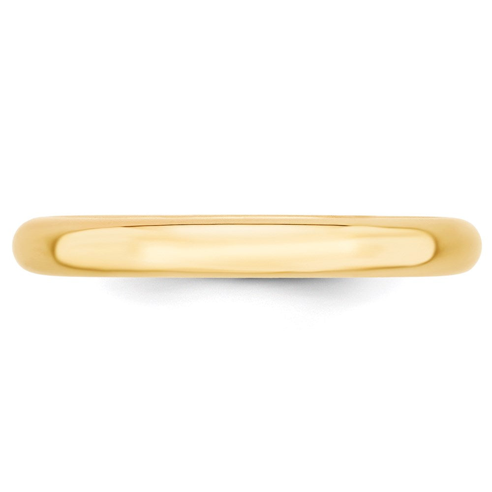 14k Yellow Gold 3mm Standard Weight Comfort Fit Wedding Band Size 14-CF030-14