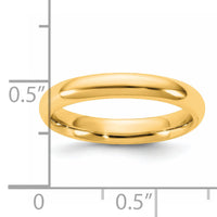 14KY 3.5mm Standard Comfort Fit Band-CF035