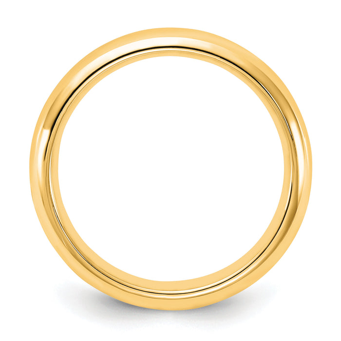14KY 4mm Standard Comfort Fit Wedding Band-CF040