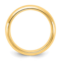 14k Yellow Gold 4mm Standard Weight Comfort Fit Wedding Band-CF040